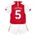 Arsenal Thomas Partey #5 Barnkläder Hemma matchtröja till baby 2023-24 Kortärmad (+ Korta byxor) Billigt